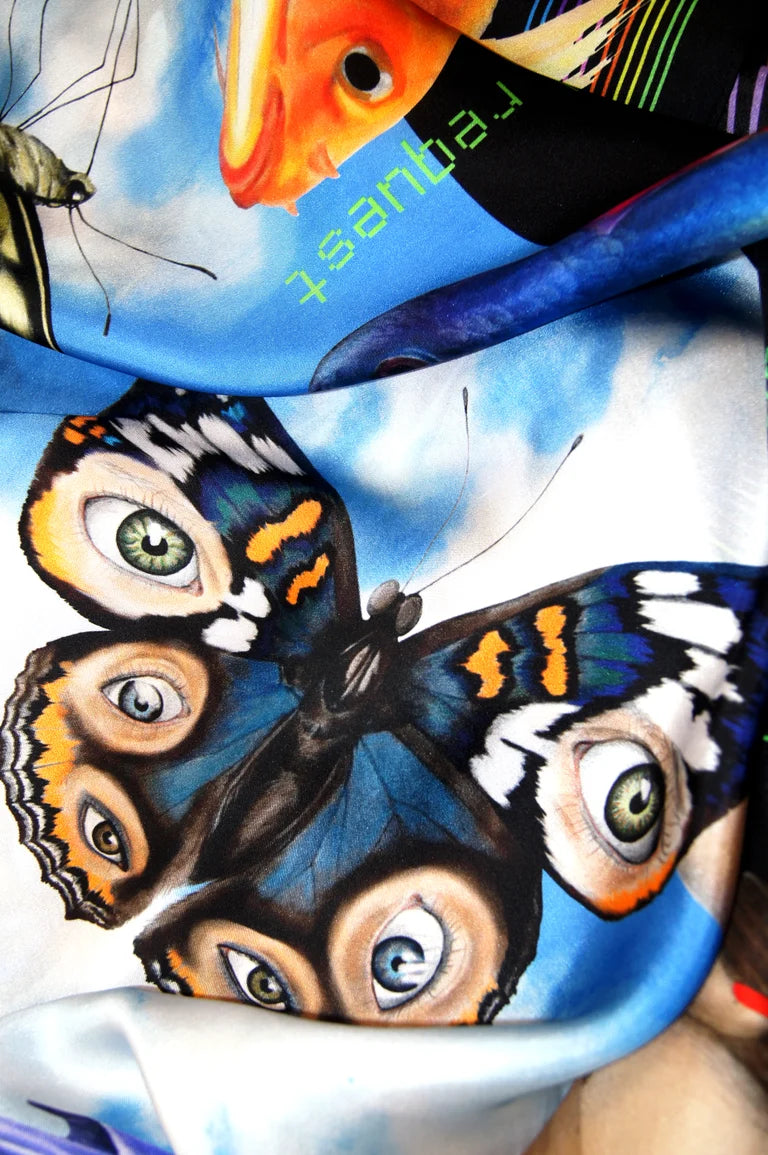 "Not Found " Silk Scarf