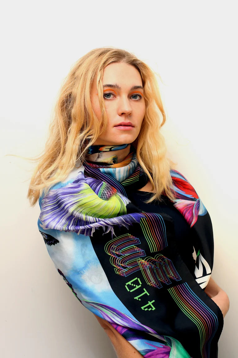 "Not Found " Silk Scarf