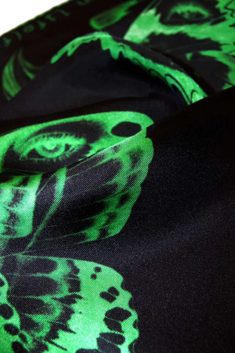 "Method not Allowed" Silk Scarf / Green