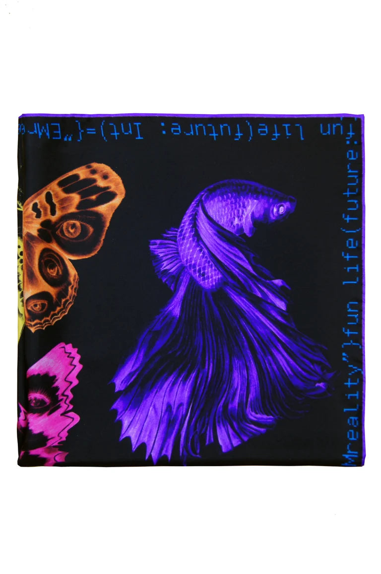 "Method not Allowed" Silk Scarf / Multi