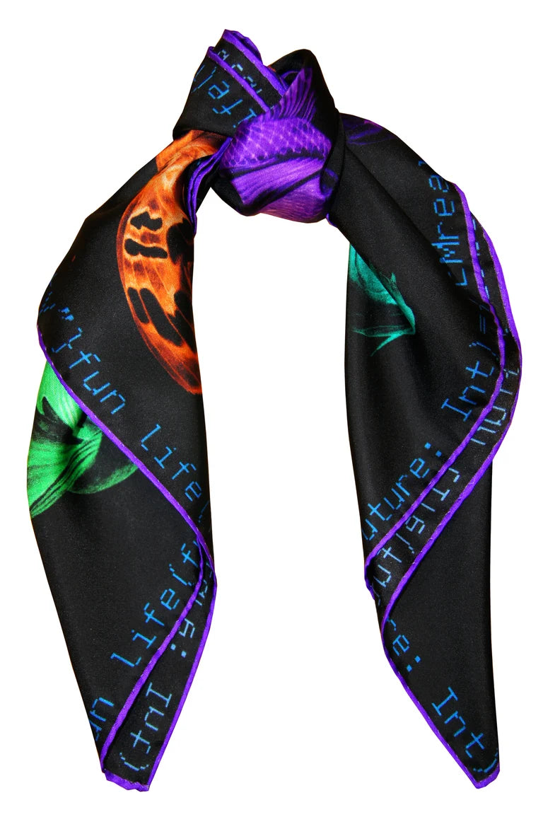 "Method not Allowed" Silk Scarf / Multi