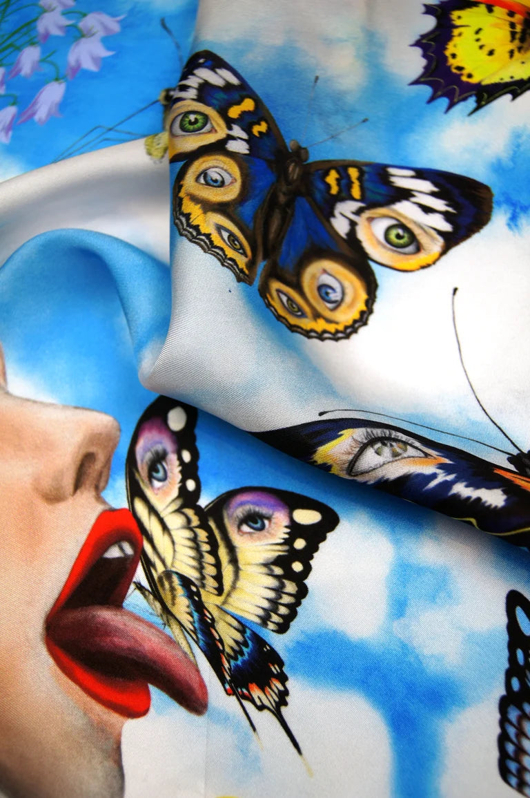 "Enhance Your Calm / Day" Silk Scarf