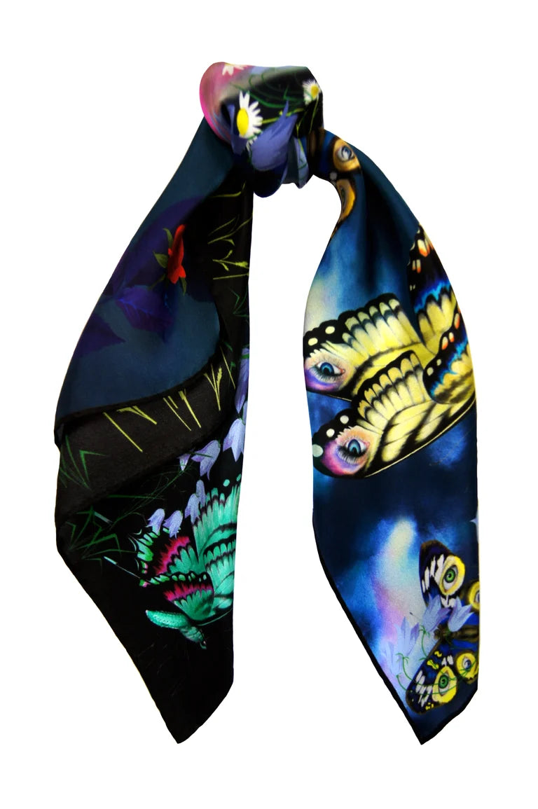"Enhance Your Calm / Night" Silk Scarf