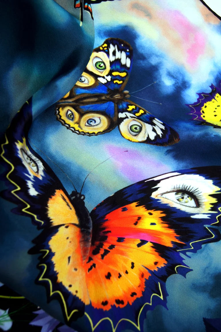 "Enhance Your Calm / Night" Silk Scarf