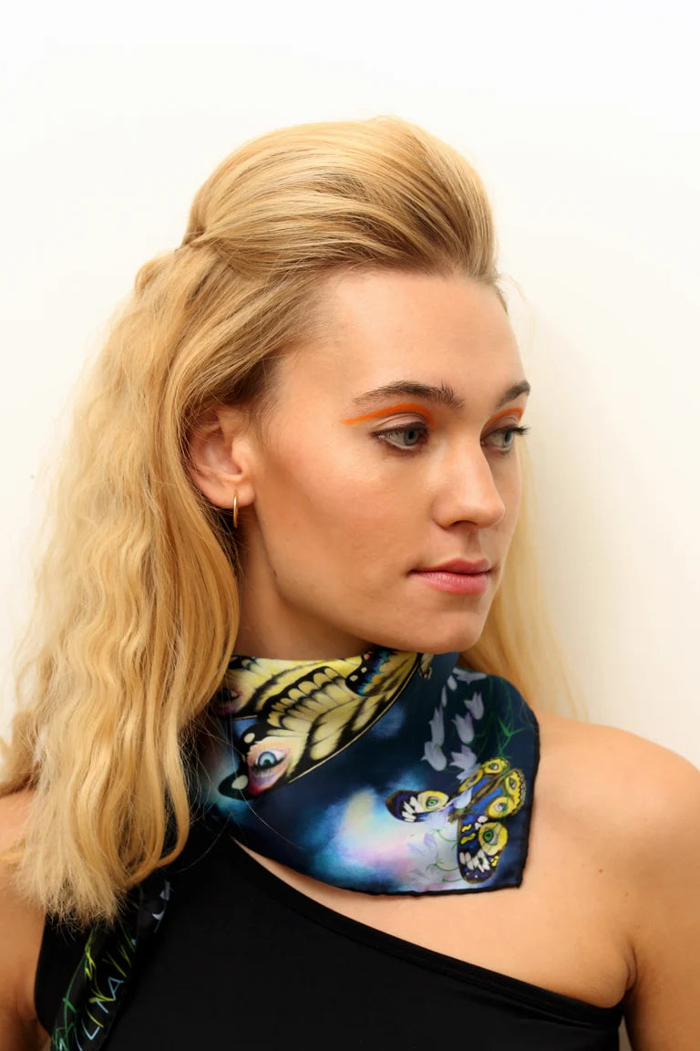 "Enhance Your Calm / Night" Silk Scarf