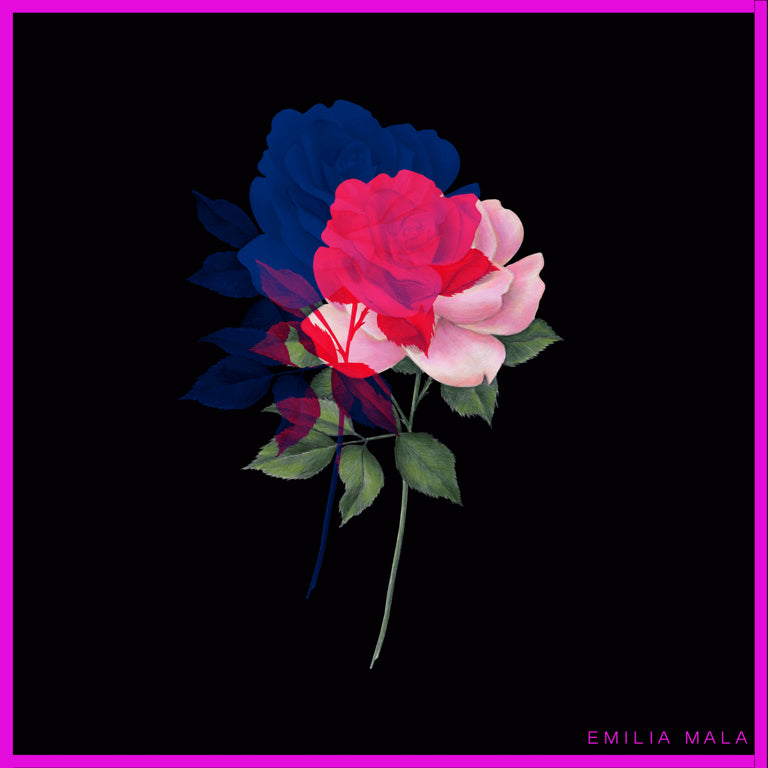 Neon Amour Silk Scarf