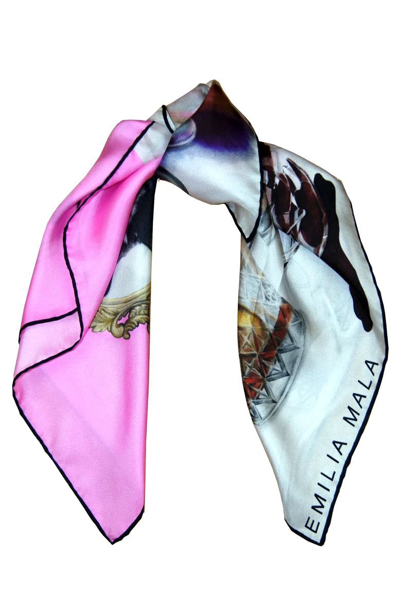 Probleme Rose Silk Scarf