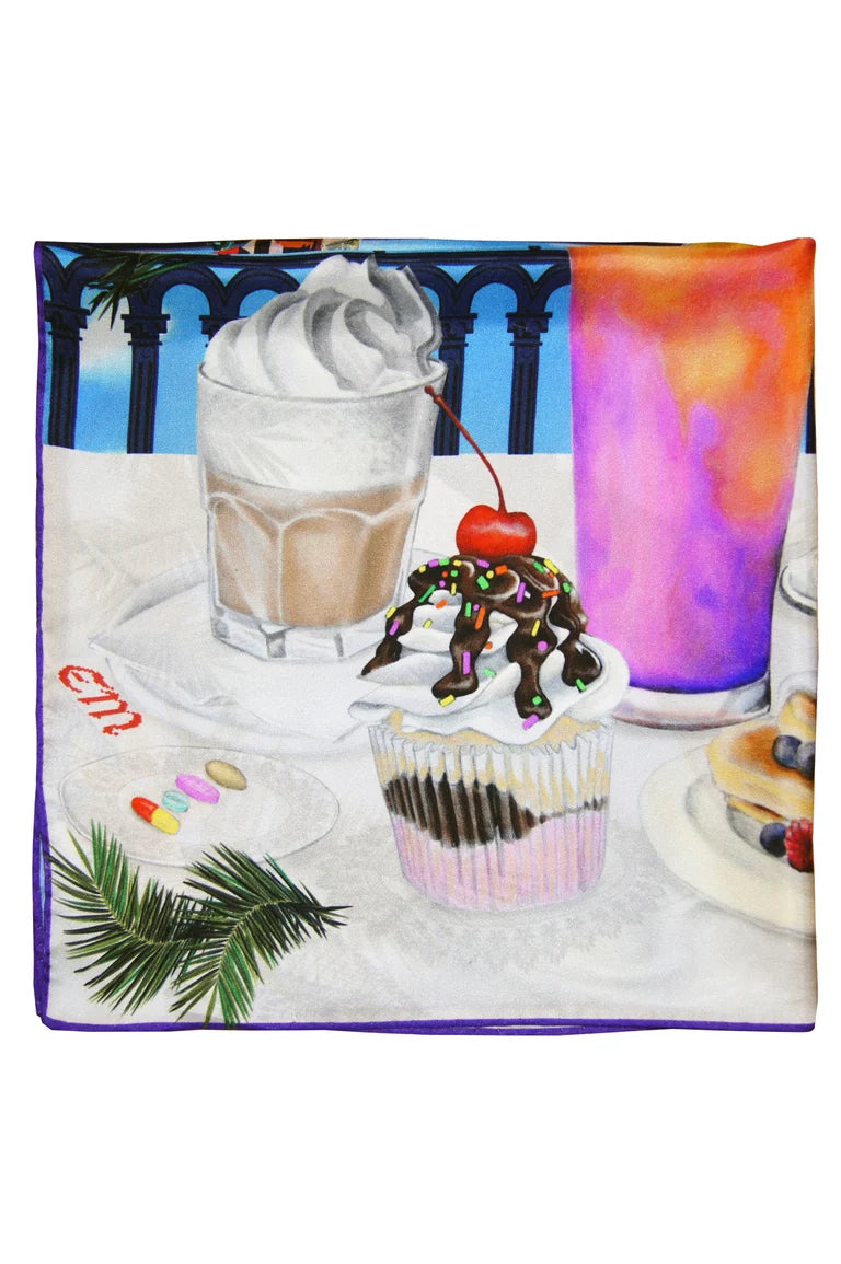 Petit-Dej A Martinique Silk Scarf
