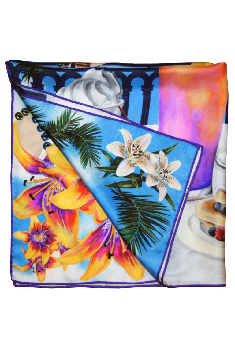 Petit-Dej A Martinique Silk Scarf