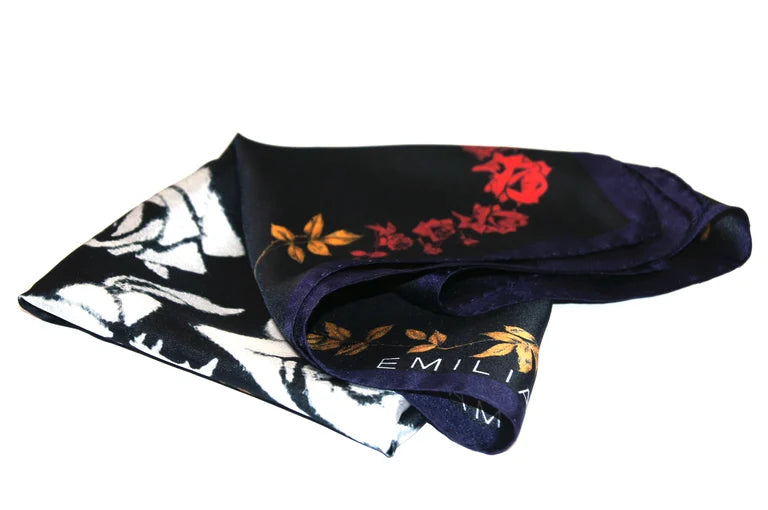 Rose de nuit Silk Scarf