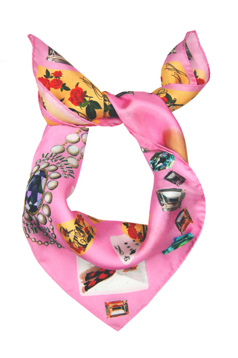 Plaisir D'Amour / Rose Silk Scarf