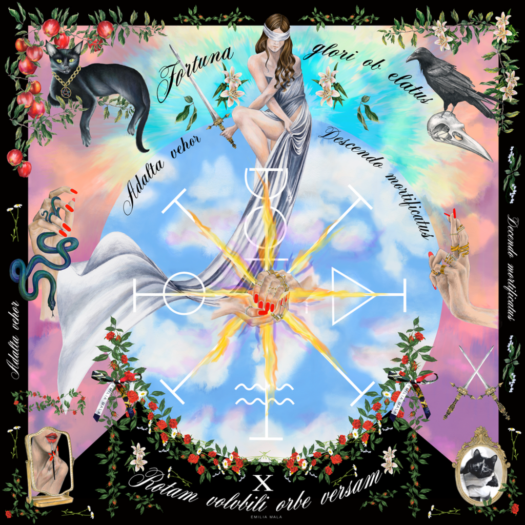 Wheel of Fortune Silk Scarf