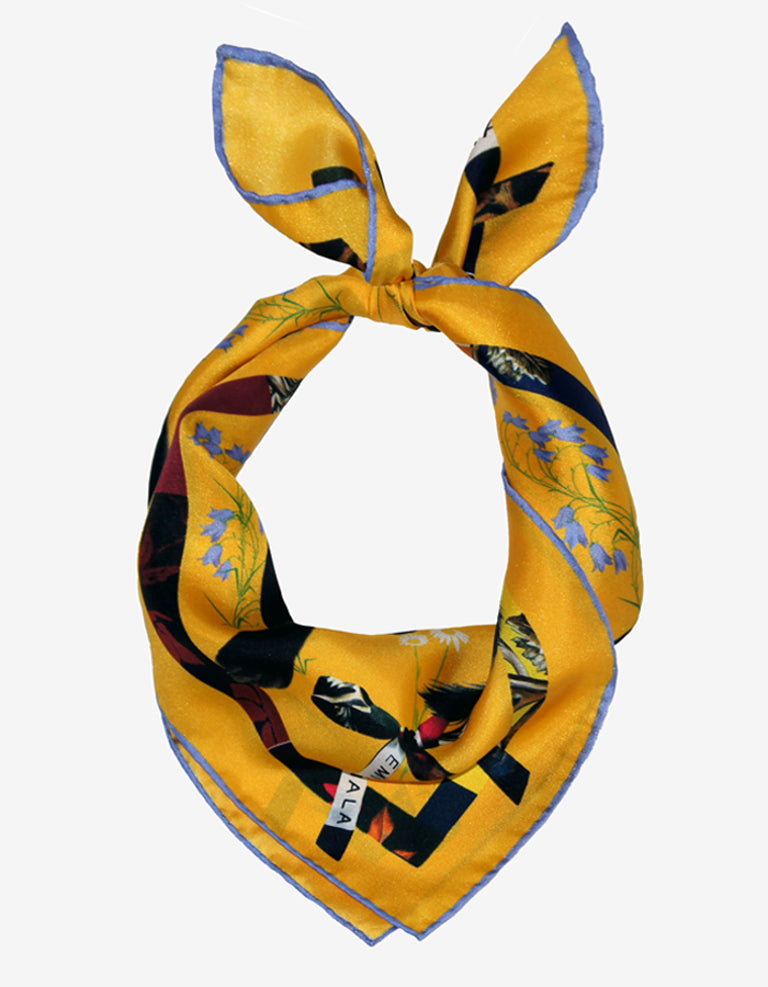 Cat Sauvage Silk Scarf