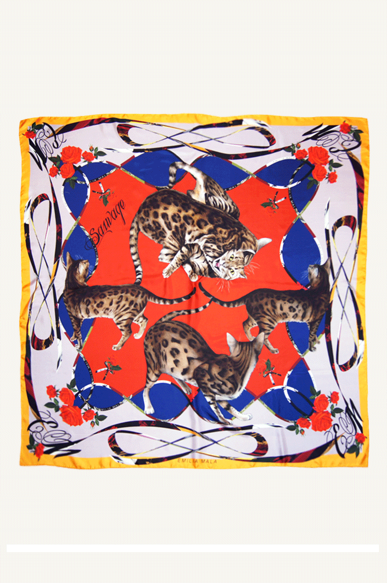 Bengal Malicieuse Scarf / Red