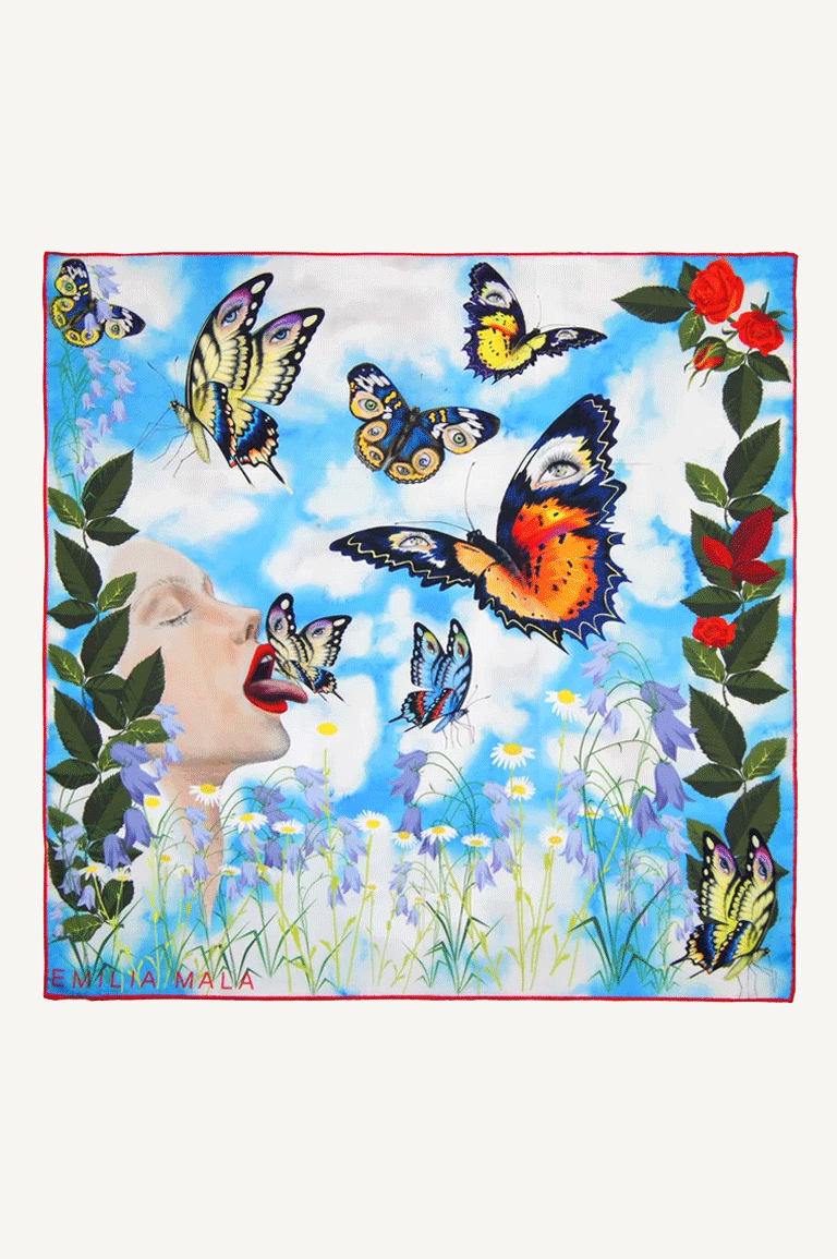 "Enhance Your Calm / Day" Silk Scarf