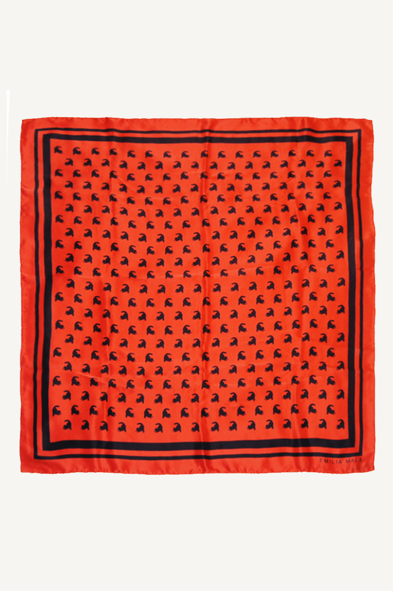 Emma Silk Scarf / Red
