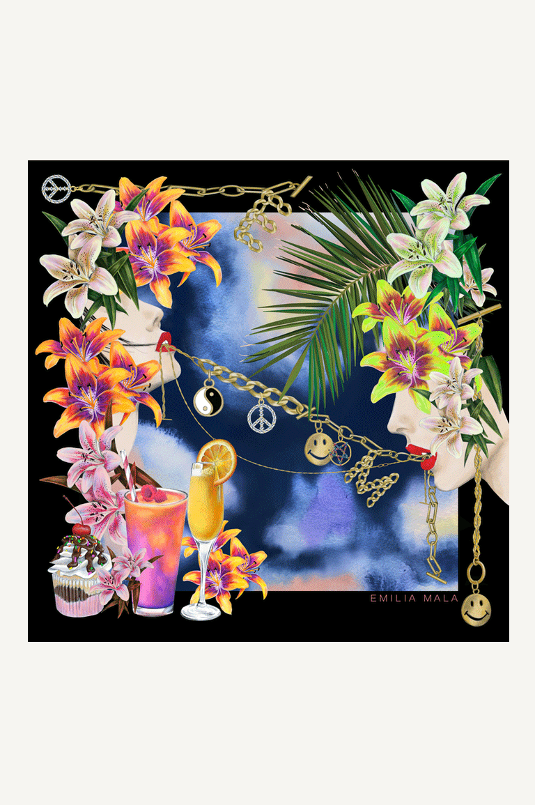 C’est La Guerre Silk Scarf