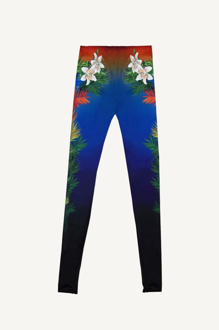 AUBE Leaf Print Recycled Leggings