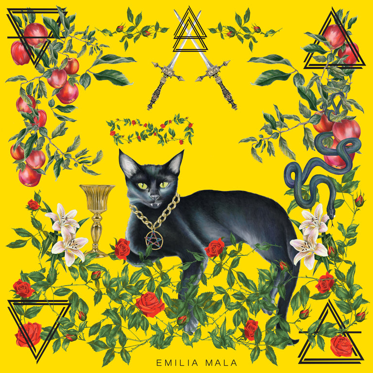 The Magician Silk Scarf / Sun