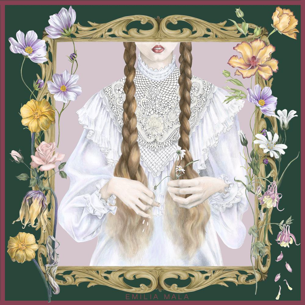 Effeuiller la marguerite Silk scarf