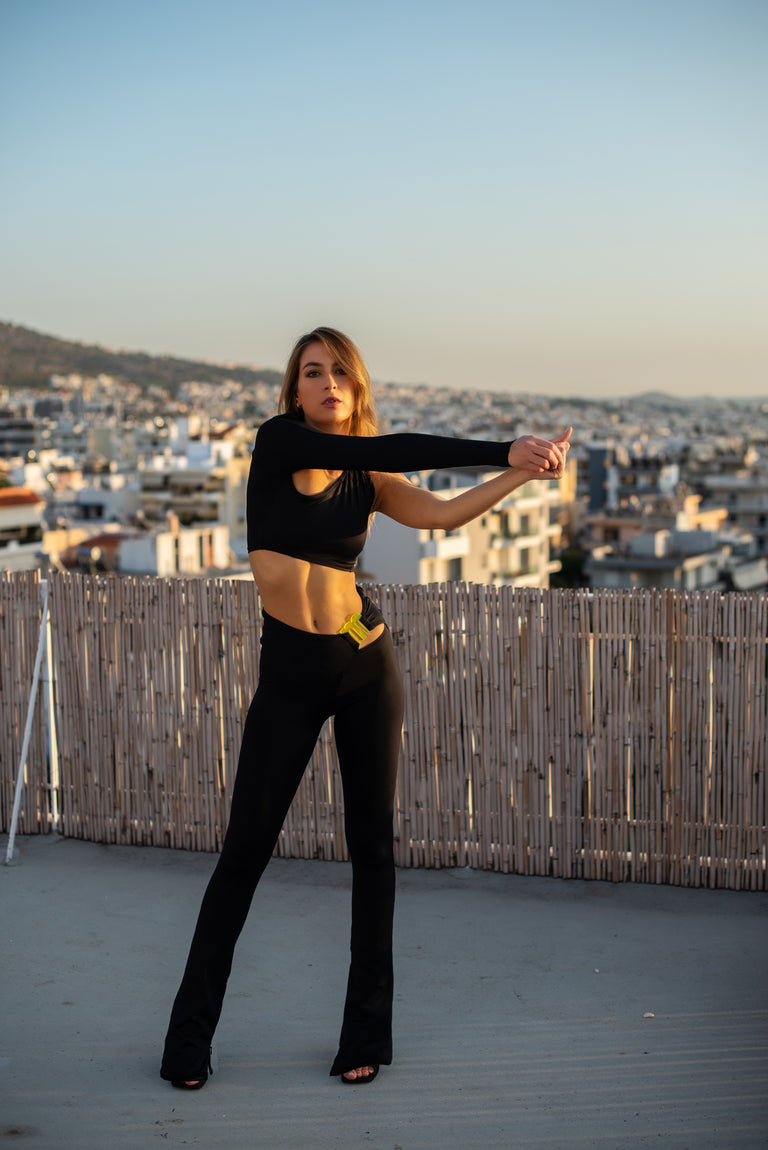 NOIR Cut Out Recycled Leggings