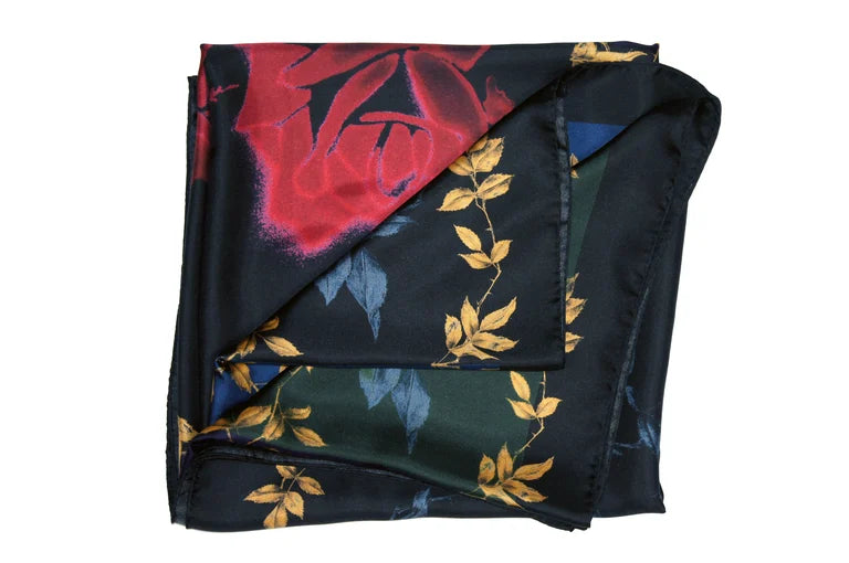 Rose Bonheur Silk Scarf