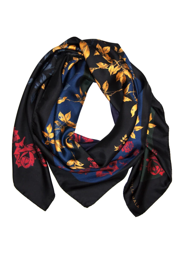 Rose Bonheur Silk Scarf