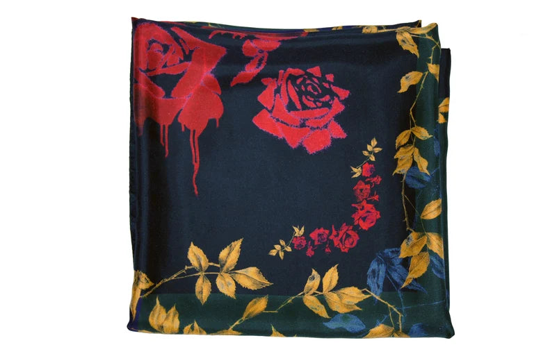 Rose Bonheur Silk Scarf