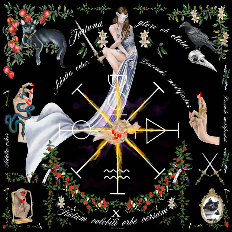 Wheel of Fortune Silk Scarf