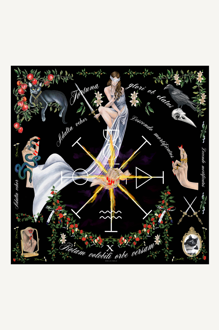 Wheel of Fortune Silk Scarf