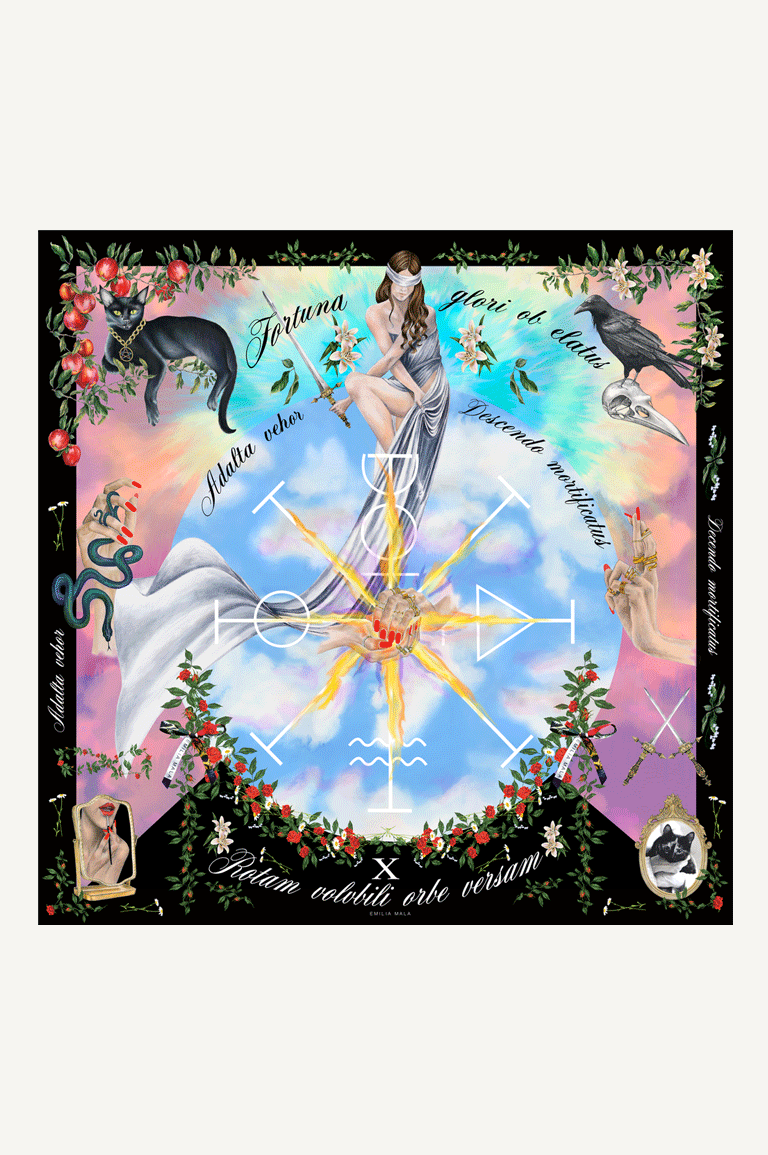 Wheel of Fortune Silk Scarf